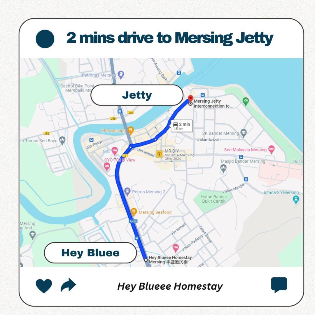 Hey Blueee ~ 5Mins Jetty/Netflix/Games/Youtube Mersing Esterno foto